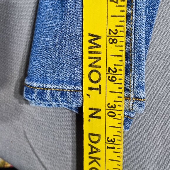 Lauren Ralph Lauren jeans women's size 10? (32) hard washed denim blue straight - Picture 13 of 15